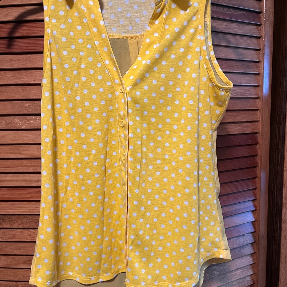 Maurice’s sleeveless button down shirt